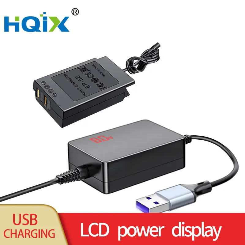 

HQIX for Nikon 1 S2 1 J4 Camera EP-5E Virtual Battery USB Power Adapter