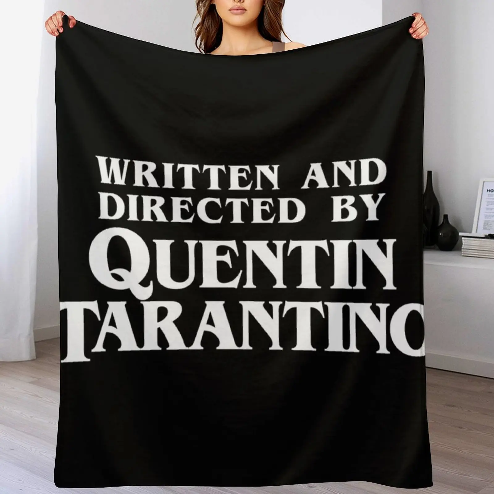 Ecrit-et-realise-par-quentin-tarantino-couverture-decorative-chaude-pour-la-decoration-du-salon