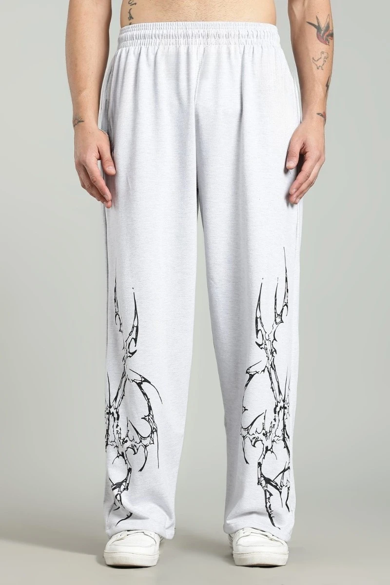 

Men's Fleece Baggy Sweatpants Wide Leg Barrel Sweat Pants Lounge Athletic Gym Pants with Pockets