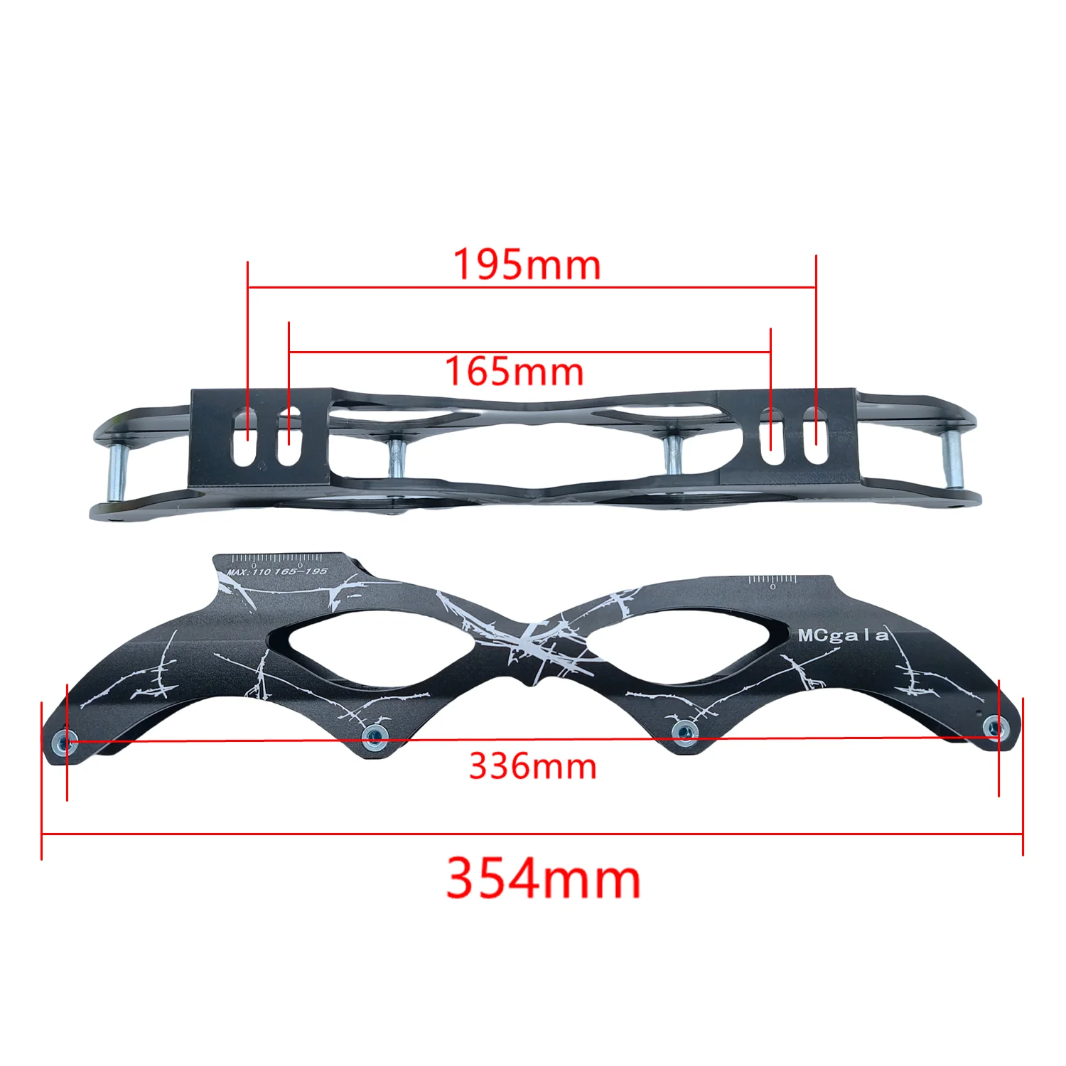 free shipping speed skate frame  4x110 skate frame 110mm