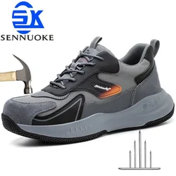 Men's Work and Safety Shoes Man for Work Shoes Steel Toe Lightweight Protection for the Feet Footwear  Sneakers