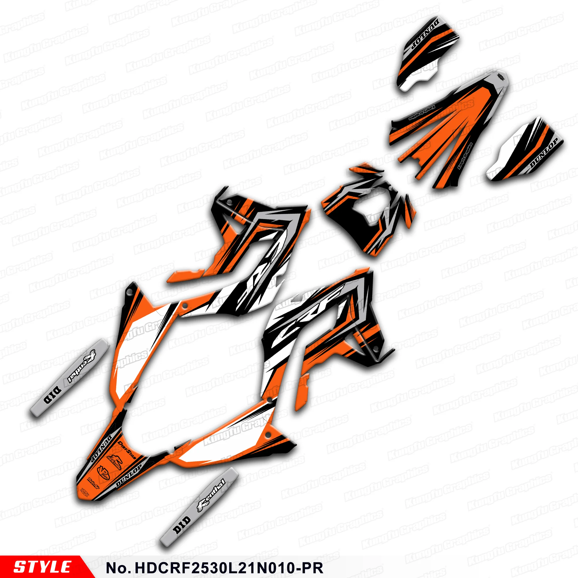 

Graphics Kit Motorcycle Decals for Honda CRF 250L 300L 2021 2022 2023, HDCRF2530L21N010-PR