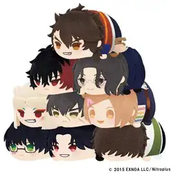 Anime Touken Ranbu Online Vol.6 8.5cm Mochi Mascot Plush Doll Pendant Cotton Cute Bag Pendants Toys