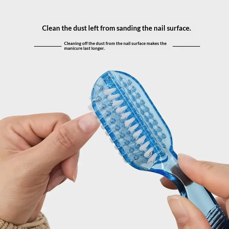 1 Pcs Nail Cleaning Brushes Manicure Pedicure Soft Hair Remove Dust Powder Hand Scrubbing Clean Brush For Nail Care Makeup