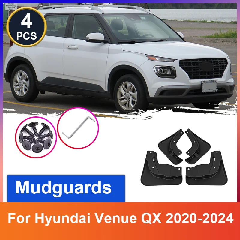 

Брызговики для Hyundai Venue QX 2020-2024, комплект из 4 шт., защита от брызг, передние и задние, аксессуары для автомобиля
