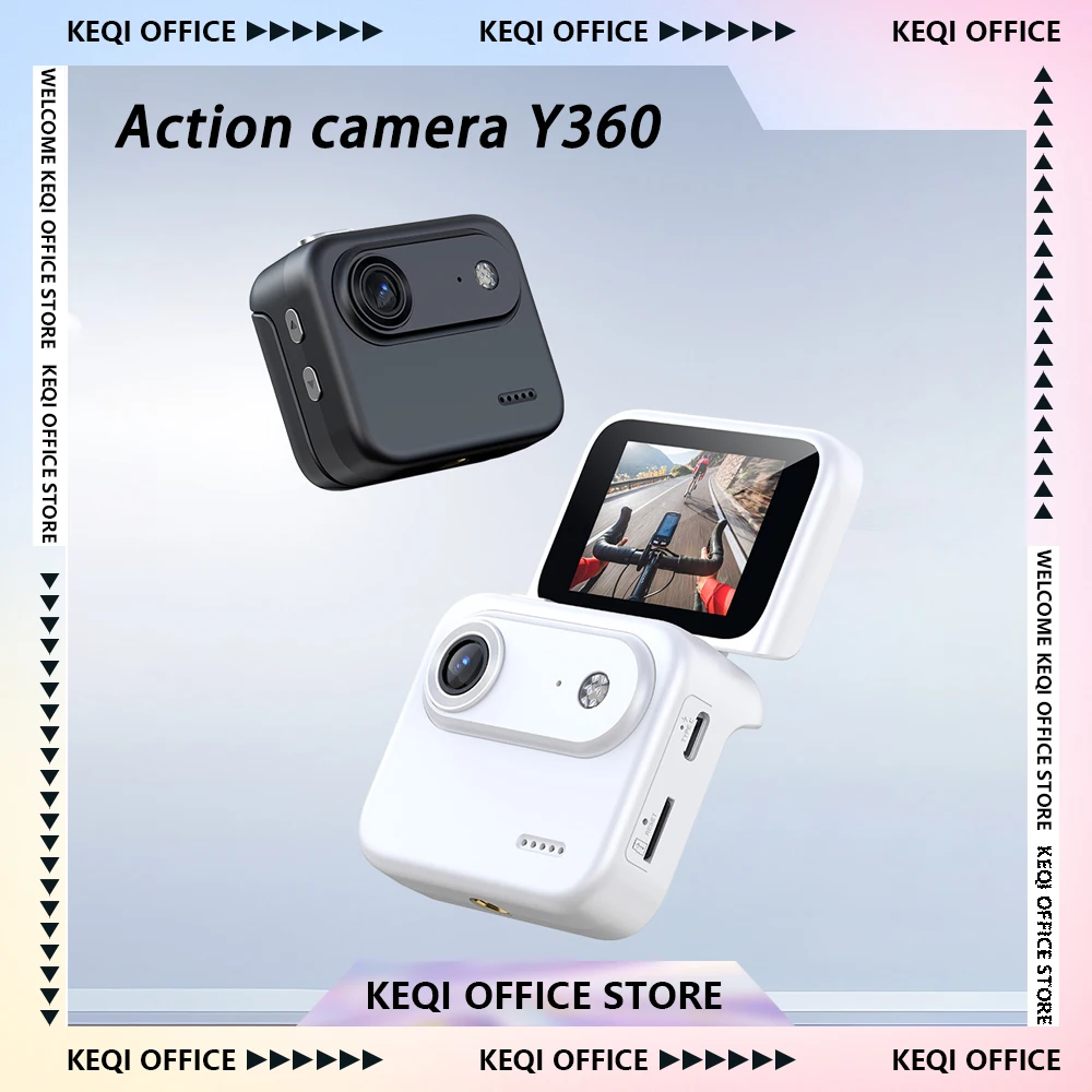 y360アクションカメラ-4k超高画質録画-フリップスクリーン搭載-vlog対応-画像安定化-広角レンズ-ループ録画機能付き