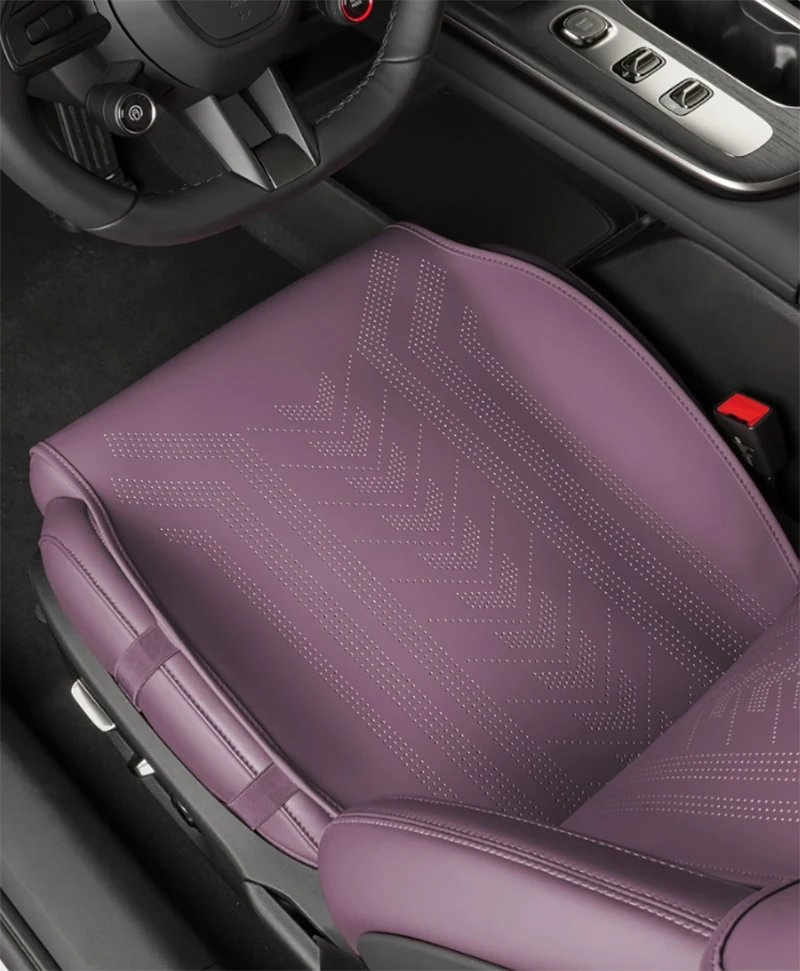 Car Seat Cushion Fit for Xiaomi SU7 2024 2025 Car Seat Cushion Four Season Universal Breathable Ventilated Leather Seat Cushion