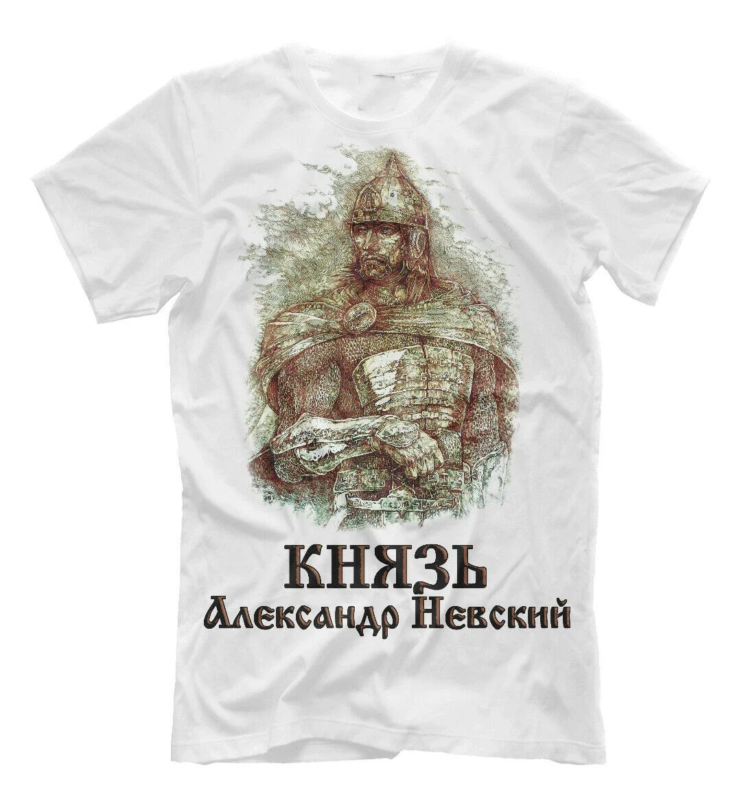 Russian Prince Alexander Nevsky T-Shirt 100% Cotton O-Neck Summer Short Sleeve Casual Mens T-shirt Size S-3XL