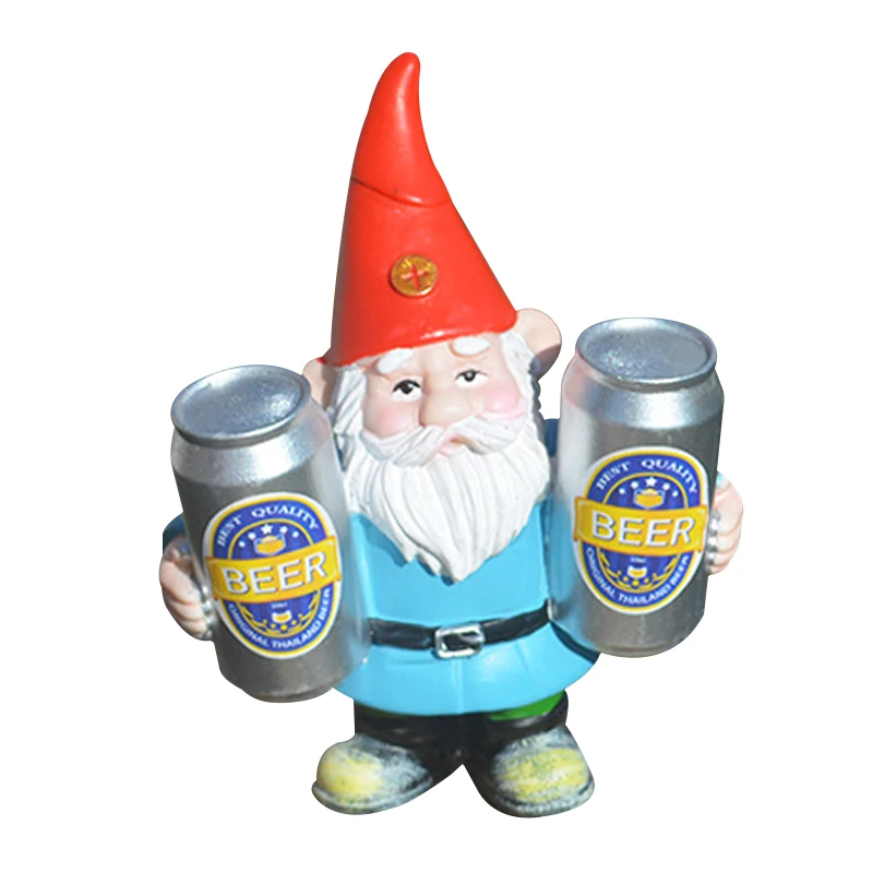 

Drunk Gnome Drinking Beer Garden Anime Dwarf Pendant Cosplay Midget Holding Wine Decoration Funny Home Ornament Prop Xmas Gift