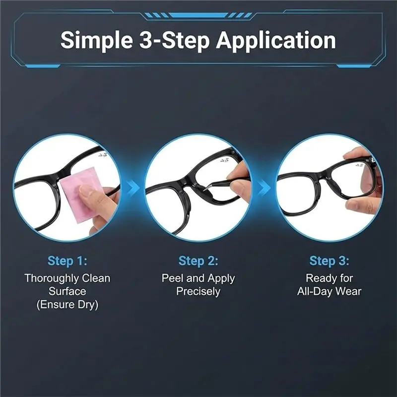 REST 30Pairs Fit for Meta Eyeglass Nose Pads,Smart Glasses Nose Pad for RW4006/4008 Gen2 RW4012