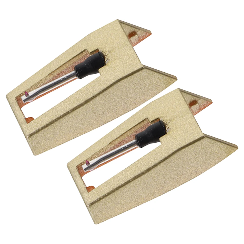 2 Pcs Stylus Cartridge Record Player Needles Phonograph Universal for Turntable Replacement