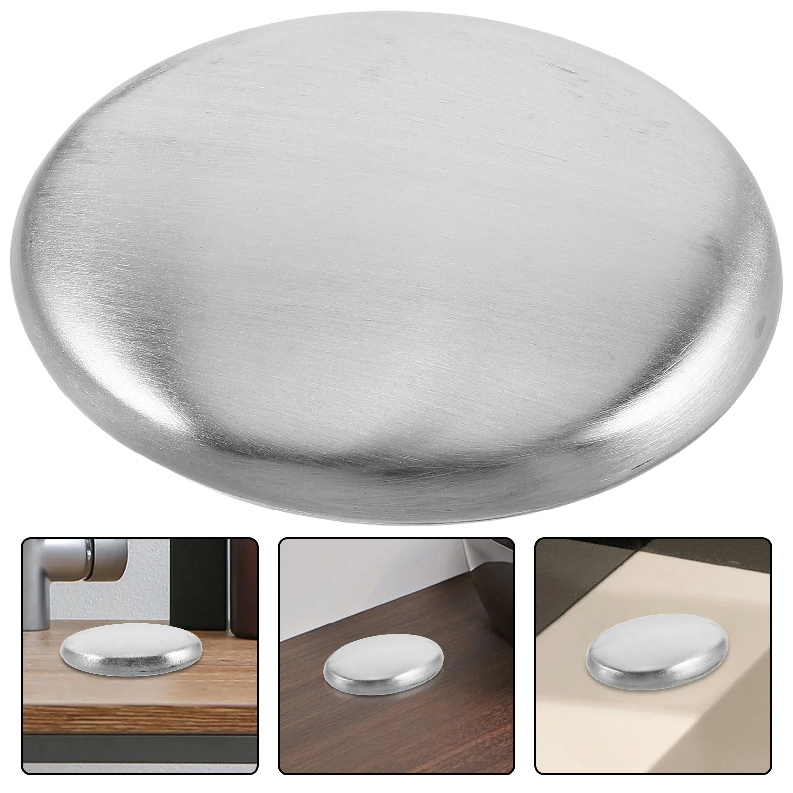 

2Pcs Stainless Steel Odor Removing Soap Bars Metal Soap for Kitchen Bathroom Hand Cleaning Reusable Steel Odor Absorber