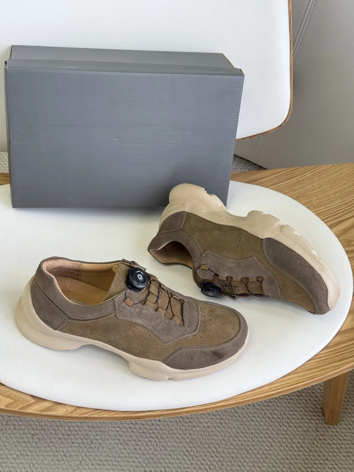 

Ec Walking Shoes Comfortable Outdoor Sport Footwear Men’s Golf Shoes Casual Sneakers Breathable Leather Athletic