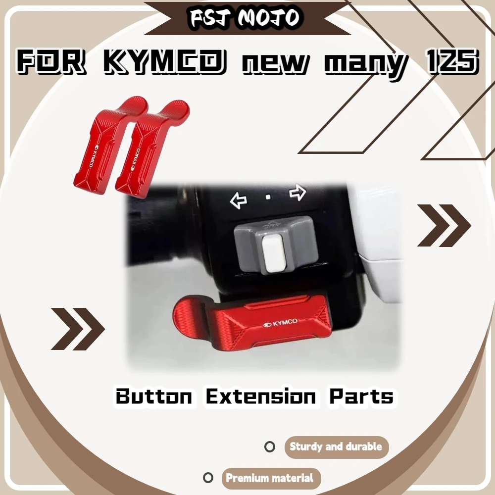 For KYMCO New Many125 Extended Control Buttons Labor Saving Operation Easy To Press Horn Start Button While Riding Riding Parts