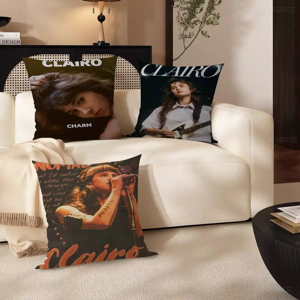 Charm Singer C-Clairo Pillow Cushion Cover Pillowcase Living Room Sofa Home Decor Customized
