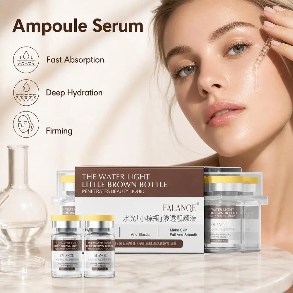 Face Firming and Lifting Serum Water Light Brown Bottle Moisturizing Repairing Deep Hydration Tender Smooth Skin Skin Care