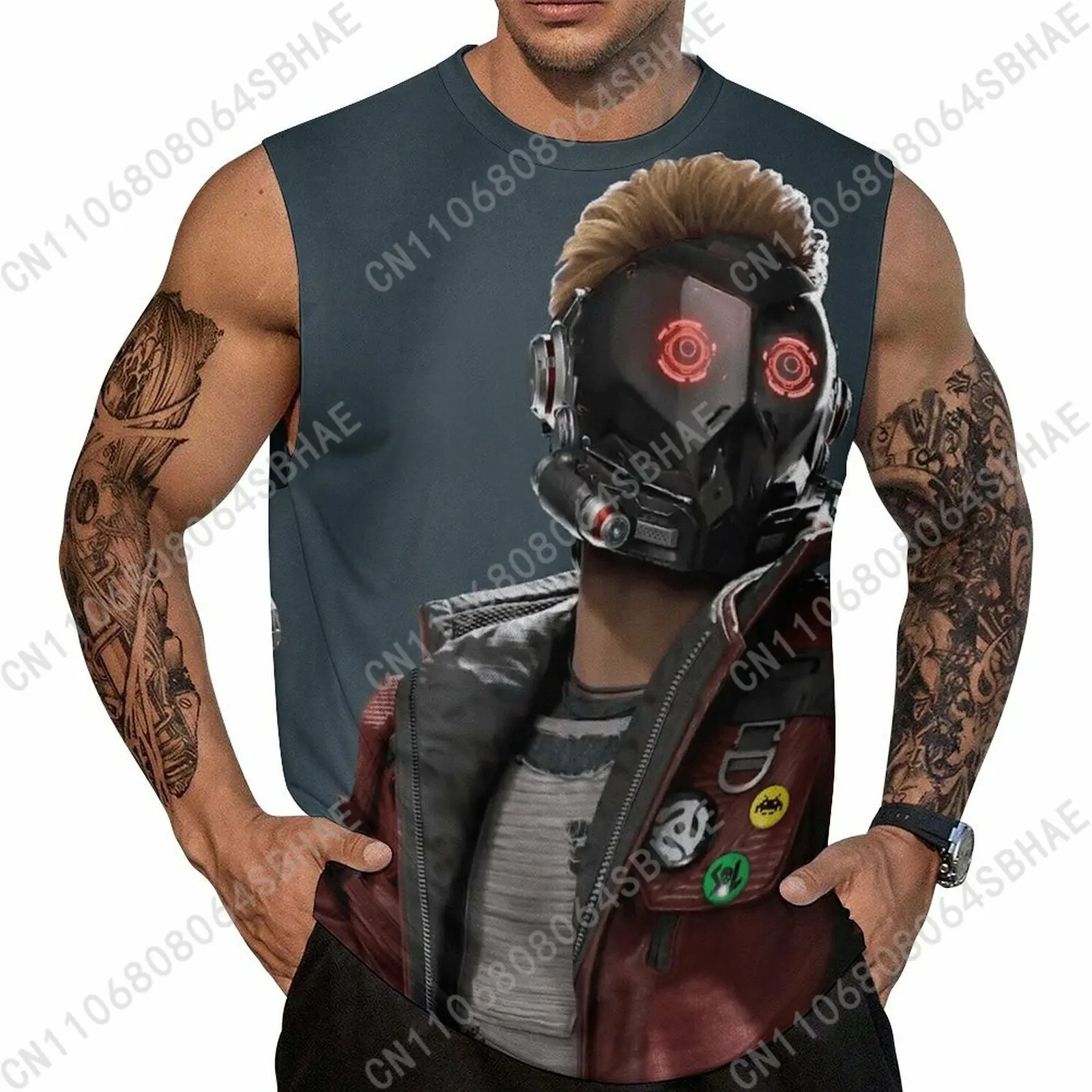 

Marvel Star Lord Custom Men's Sleeveless Shirt Personalized Tank Top Wear Summer Vest Tops Men Daily Use Cosplay