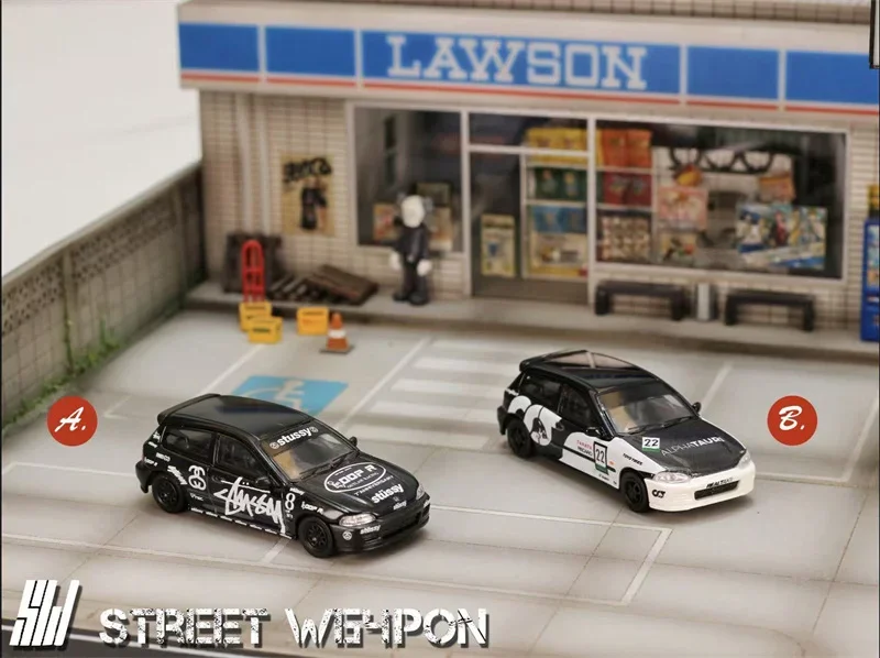 

** Предзаказ ** SW 1:64 Civic EG6 литая модель автомобиля