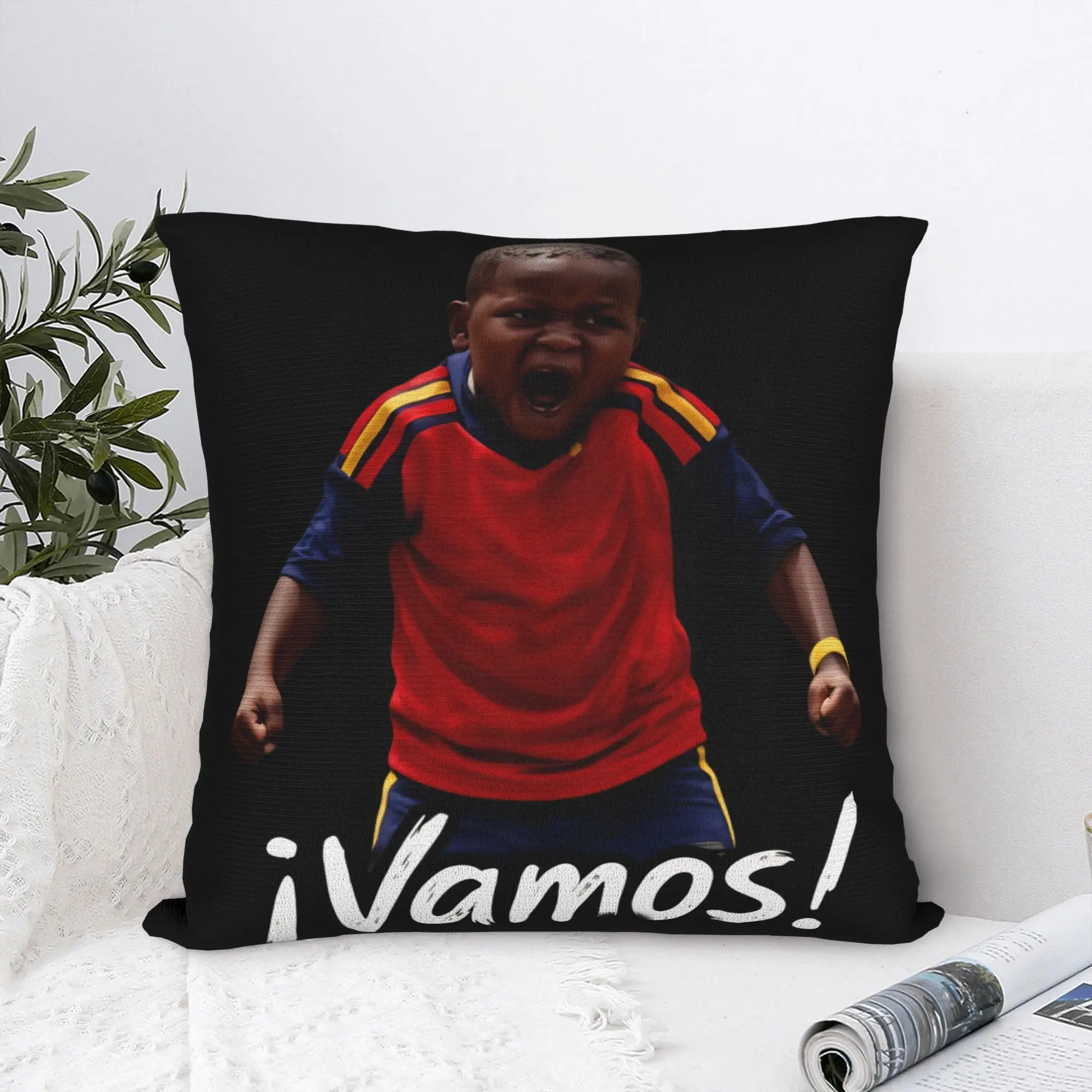 Lamines Vamos! Yamals (Keyne) Spain 2026 Square Pillow Covers Polyester Sofa  Cushion Case Cool Decor Pillowcase 45*45