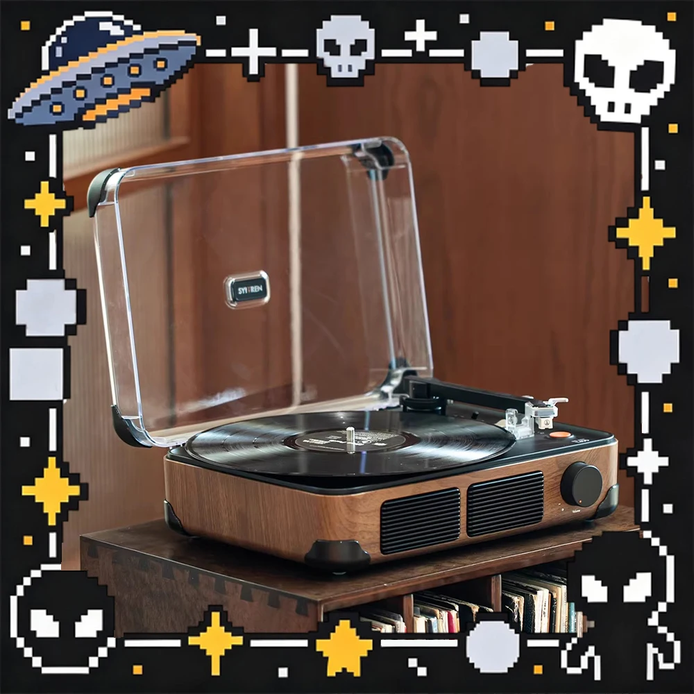 

Проигрыватель виниловых пластинок SYITREN T400 с поддержкой Bluetooth, внешним входом RCA и безупречным качеством звука. Отличный подарок.