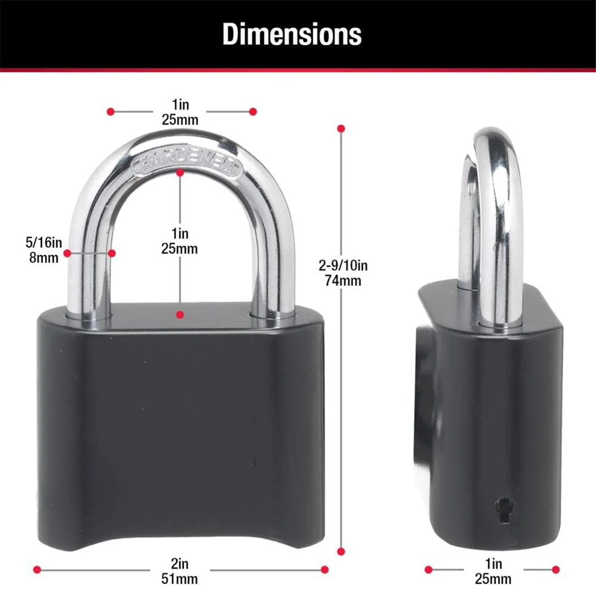 

【Home-Tools!】Anti-Pry Padlocks Tool Locks Password Lock