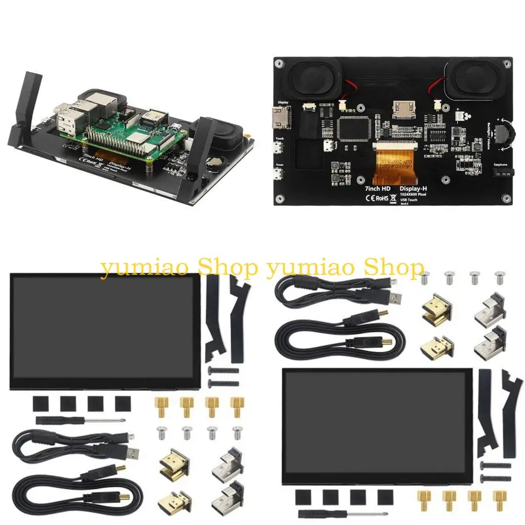 587B 7 Inch Display Capacitive Touched Screen for 4B/3B/3B HDMIcompatible LCD