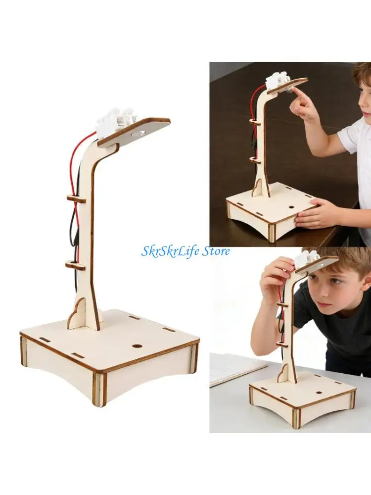 

E65E Children's Educational Crafting Set Voice Activated Lighting Device Creative Science Project Easy Assembly Model