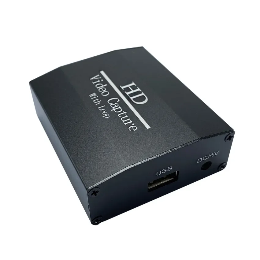 4K Loop Out HD Capture Card Audio Video Recording Plate Live Streaming USB 2.0 1080p Grabber for PS4 Game DVD Camera