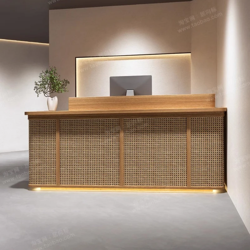 Modern Luxury Reception Desks Counter Beauty Salon Reception Desks Help Customer Service Comptoir De Caisse Office Furniture