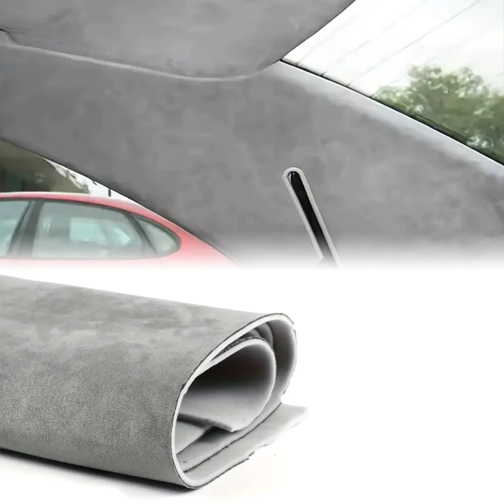 1PC Car Roof Liner Replacement Velvetlike Texture Backing Upholstery Interior Replacement Material Fabrics For Car Repair