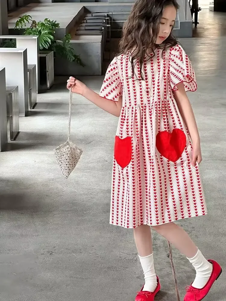 

Summer 2025 New Casual Baby Kid Girl Infant Sleeveless Ruffles Princess Dress Cute Solid Color Cotton Princess Dress
