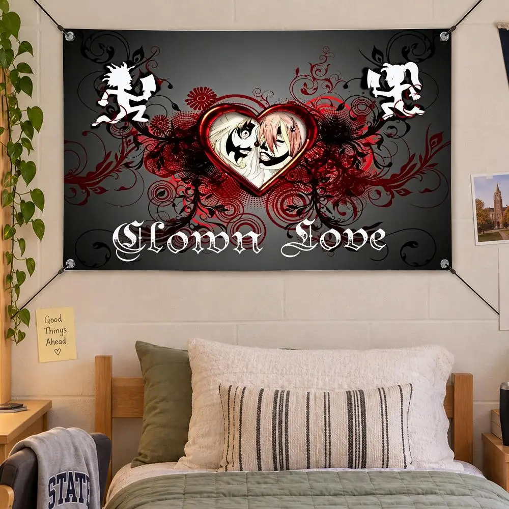 Music Horror Insane Clown Posse Flags Decorative Flag Banner Indoor Bedroom Dorm Gaming Room Wall Party Club Decor Fan Gift