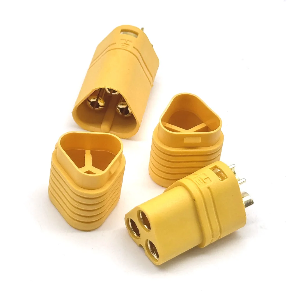 1Pcs/1Pairs  3-pin 3.5mm MT60 Connector Plug Adapter Bullet Plug For RC Model Battery Control Parts ESC Motor
