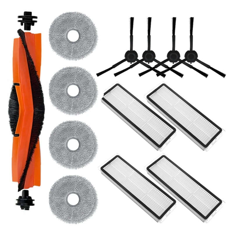 Dreame x20 pro用メインローラーブラシ,HEPAフィルター,サイドブラシ,モップクロス,掃除機,スペアパーツ,アクセサリー交換