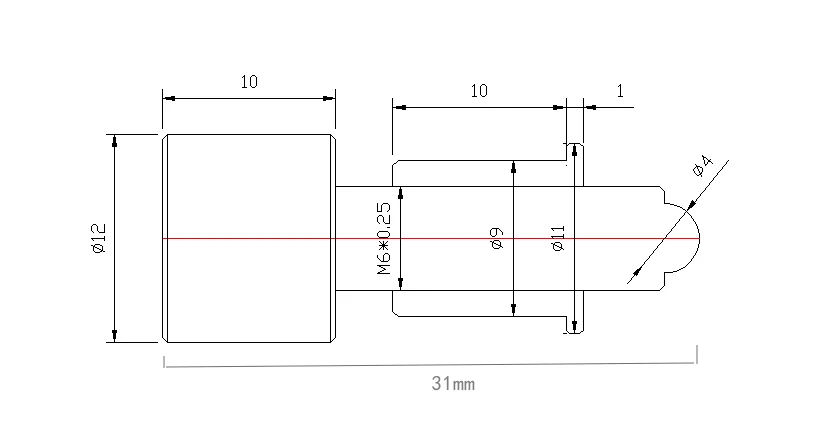 M6*0.25 fine-tuning screw fine tooth screw