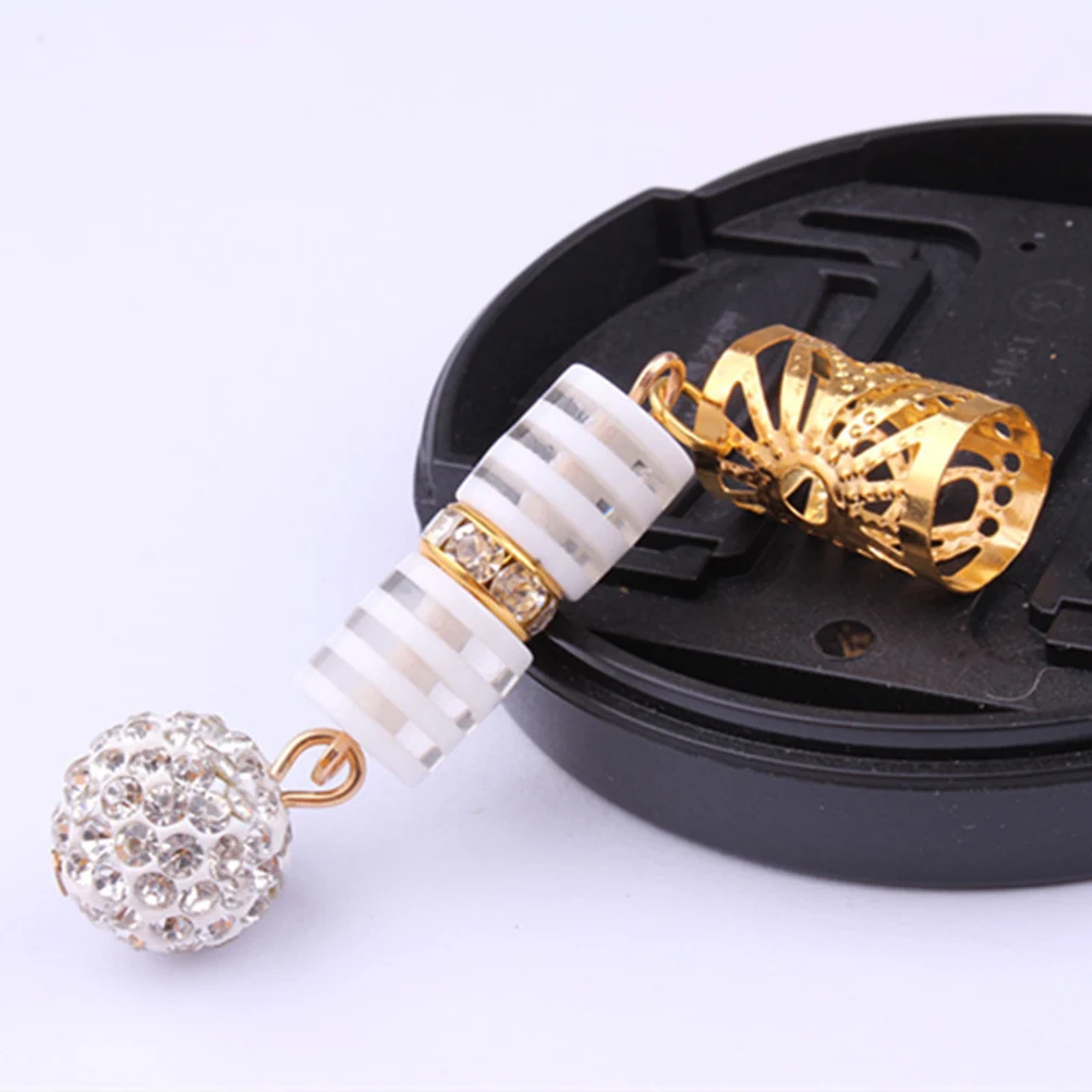 

20 шт., кольцо для волос, дреды, плетение бусин, манжеты, филигранные трубчатые бусины для мужчин