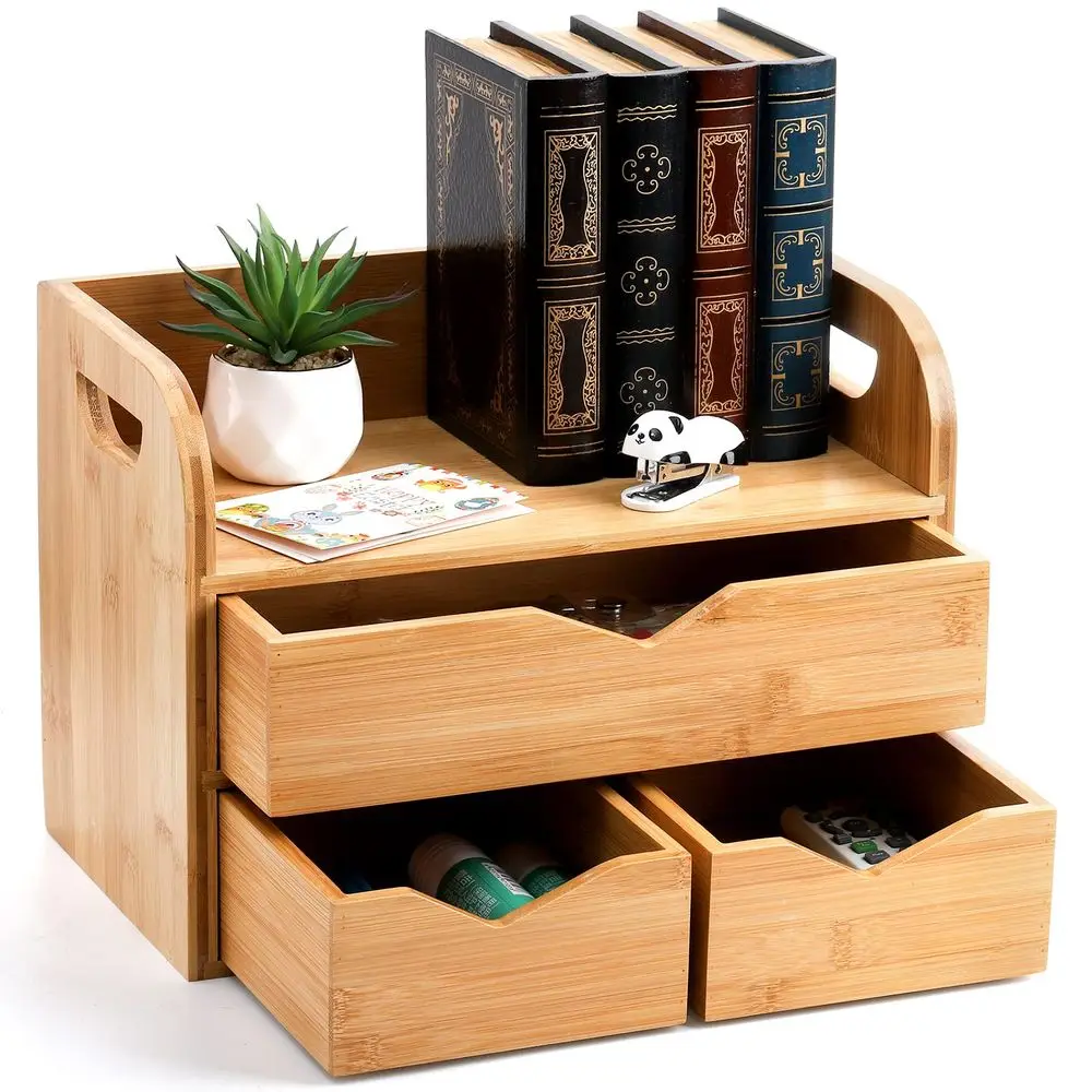 3 Tier Bamboo Deskt…