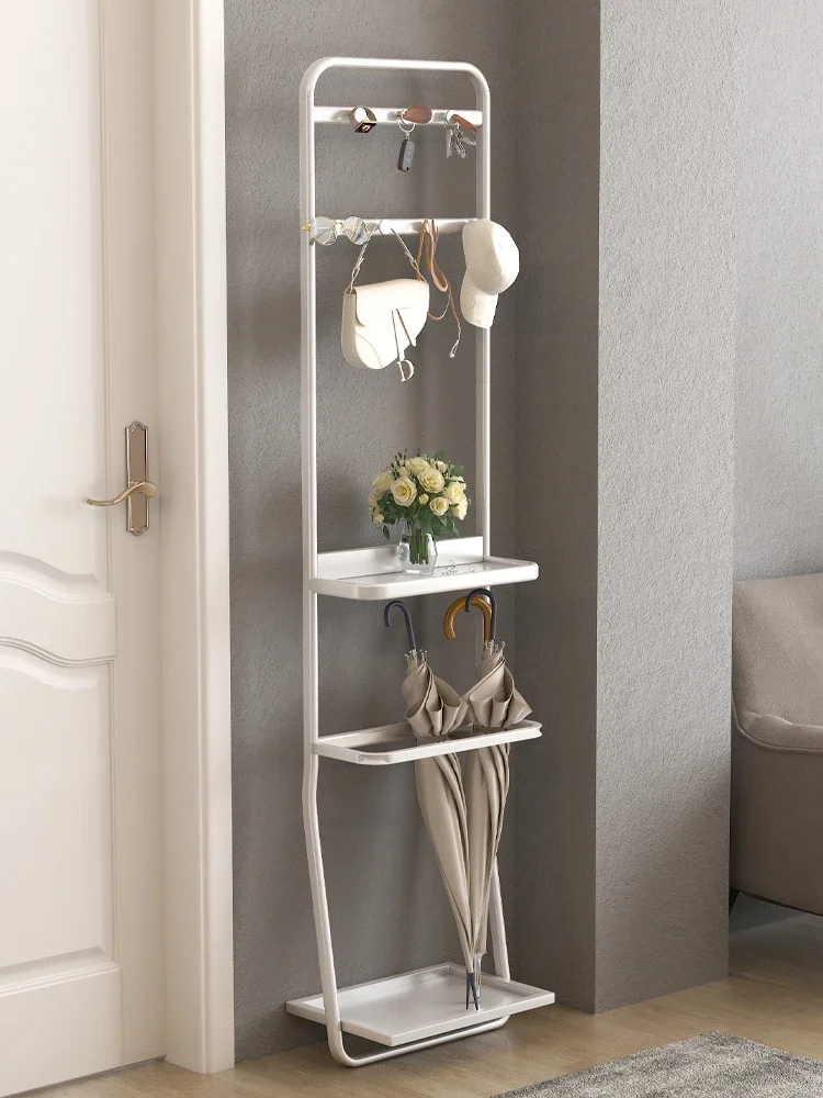 Umbrella storage rack for home entrance hook shelf commercial drain umbrella bucket