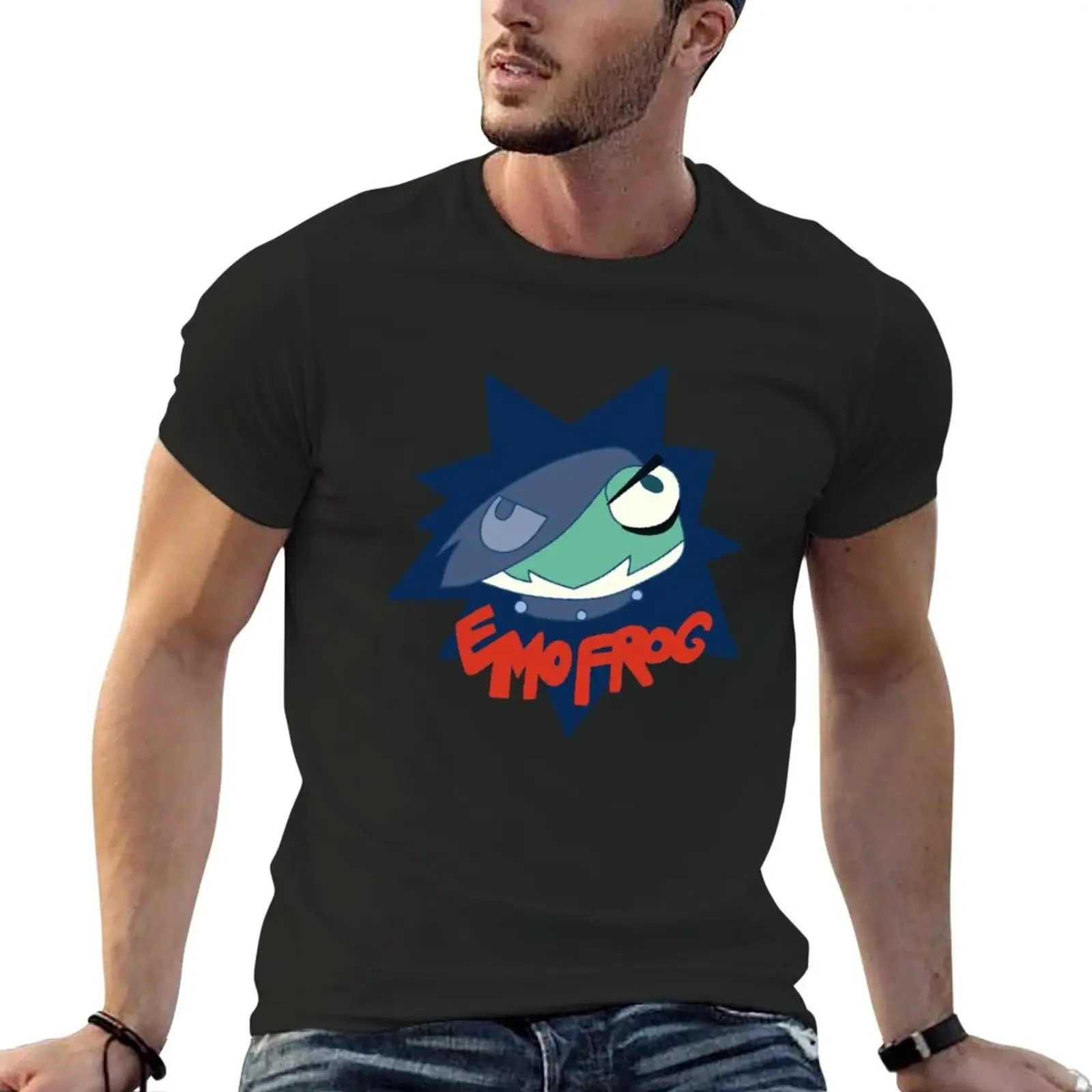 

Angels Friends - Emo Frog T-Shirt plain shirts graphic anime figures mens funny t shirts