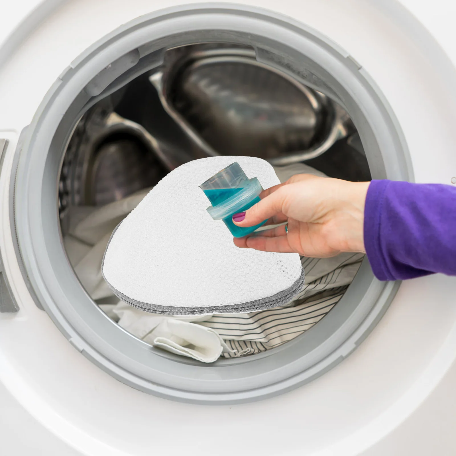 

Laundry Garment Bag Bra Wash Bag Lingerie Mesh Bags for Washing Machine Delicate Clothes Protector Easy Zipper Design