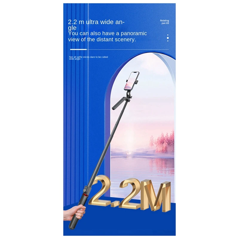 P325 Selfie Stick Extendable Selfie Stick Phone With Detachable Dual Bluetooth Remote Control