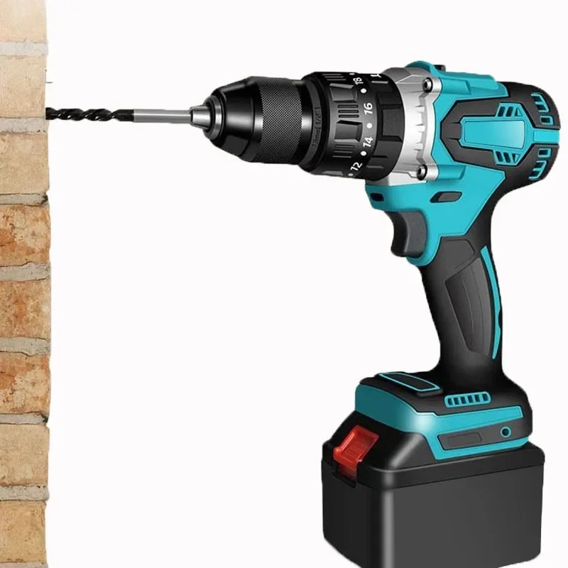 High-Power Brushless 13 Impact Electric Hand Drill Woodworking Hole Brick Wall Hole Charging Industrial Electric Drill