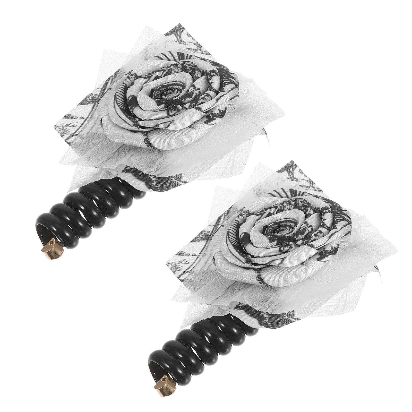 

2 Pcs New Chinese Hair Rope Bubble Braid Ties Ring Style Accessories for Women Plastic Knot Miss