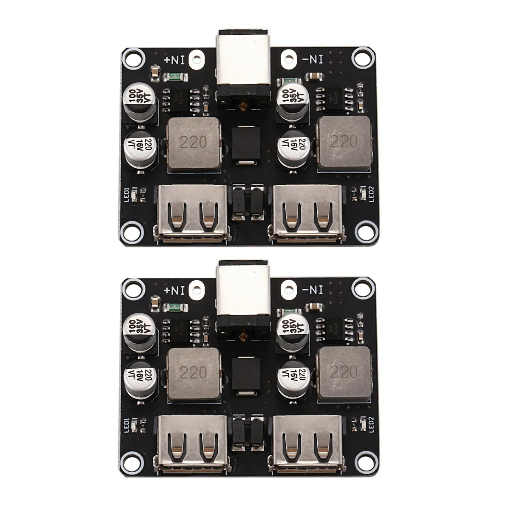 Y39A-2X 2 Channel USB Qc3.0 Qc2.0 Dc-DC Buck Charging Step Down 6-32V 9V 12V 24V To Fast Quick Circuit Board 3V 5V