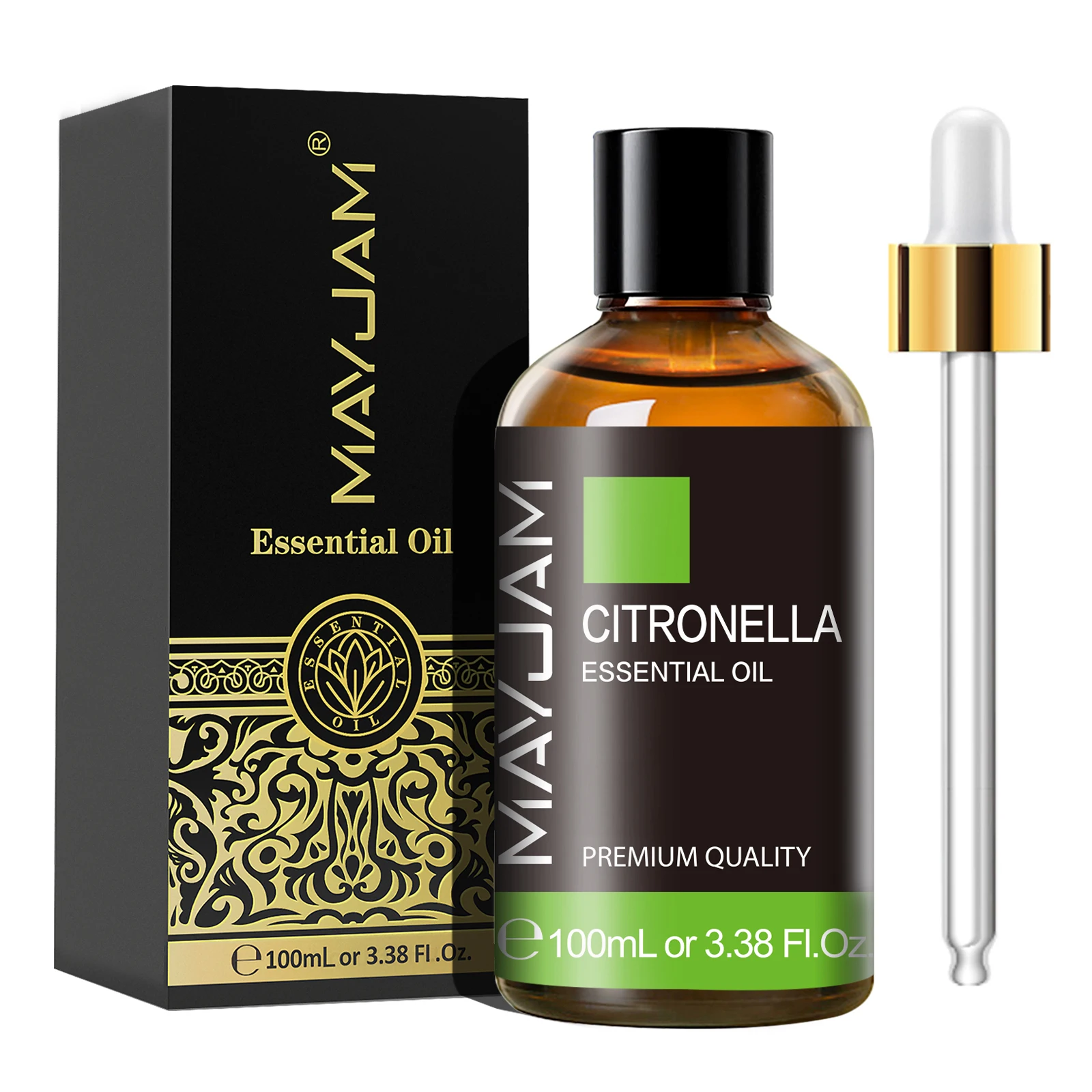 MAYJAM 100ML Essential Oil For Diffuser Candle Making Burner Citronella Eucalyptus Lavender Jasmine Sandalwood Lemon Rose