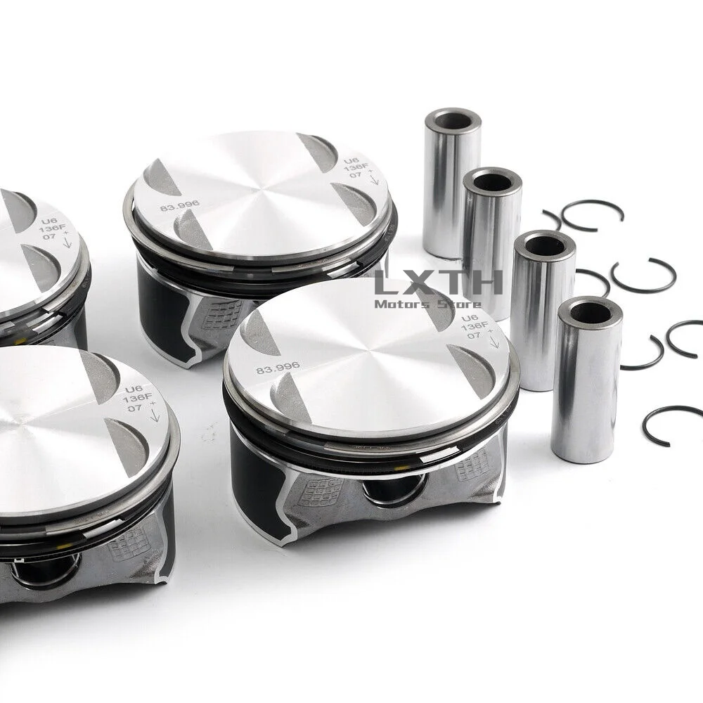 4x Pistons Rings Set KS Φ84mm 11257562451 For BMW E60 E87 E90 118i 120i 320i 520i X3 N46B20B