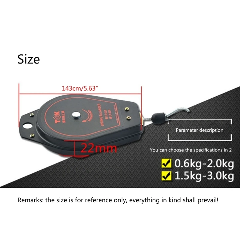 Spring Tool 0.6~2kg/1.5~3kg Load Capacity Retractable Spring Holder with Positioner for Assembly Line Dropship
