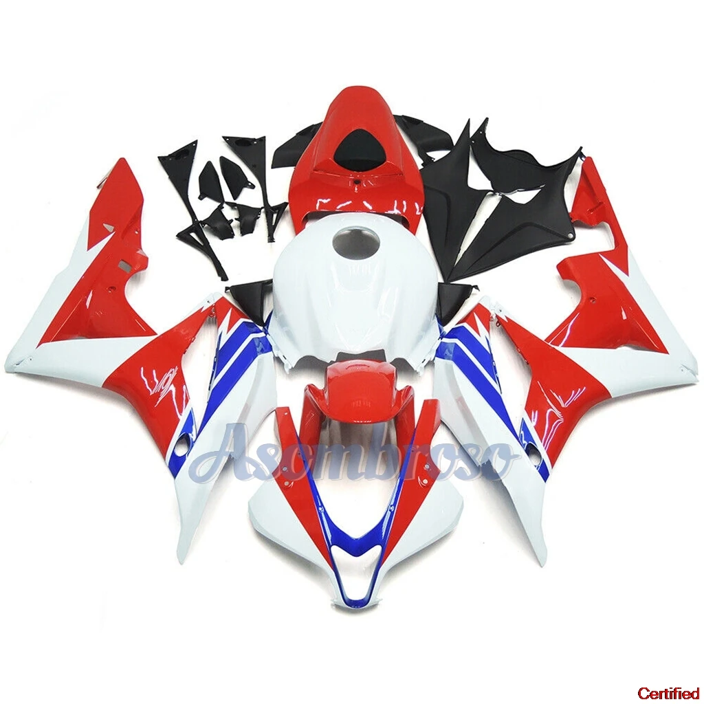 Free Custom Motorcycle modification Fairing kit CBR600RR 2007 2008 CBR 600RR F5 07 08 Red White Blue  housing