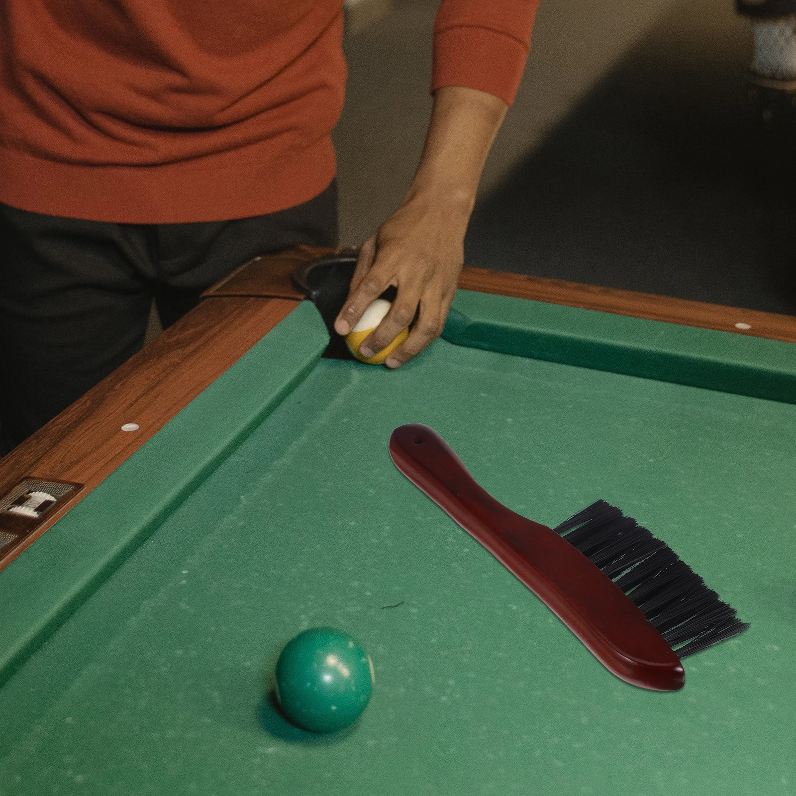 

Wipe Rod Cover Billiard Table Brush Pool Brushes for Billiards Cleaning Solid Wood Supplies Cleaner