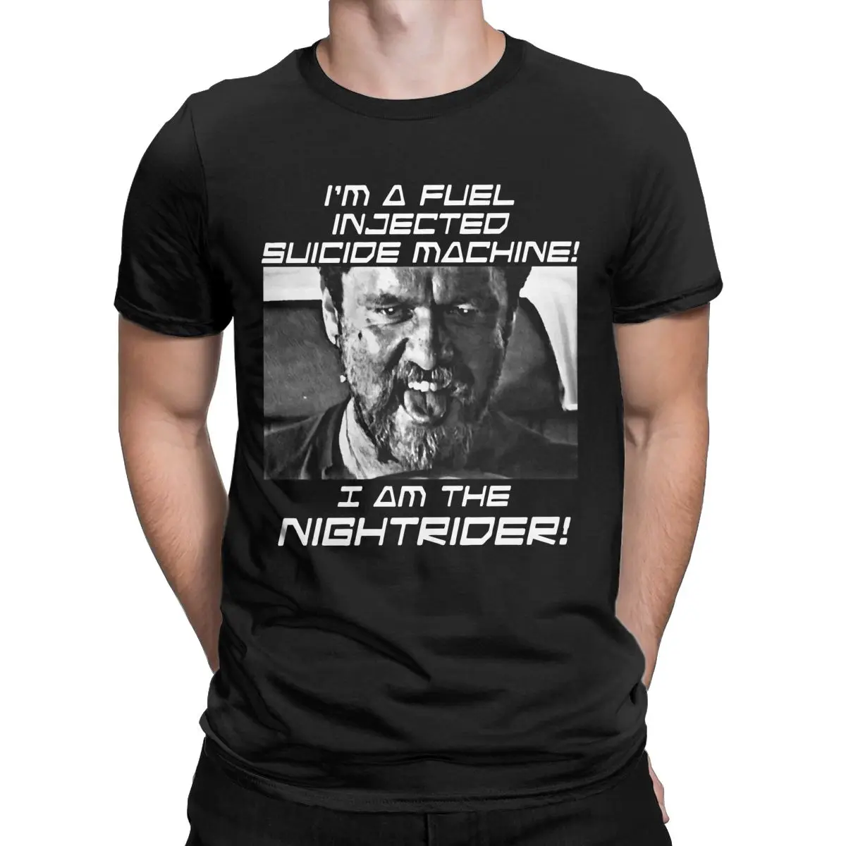 Hipster Nightrider Mad Max T-Shirts Men Crew Neck Pure Cotton T Shirts Short Sleeve Tee Shirt Summer Clothes